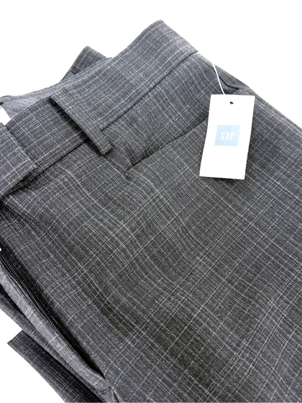 Gap Modern Boot Gray Plaid Stretch Pants Women’s 2R NWT